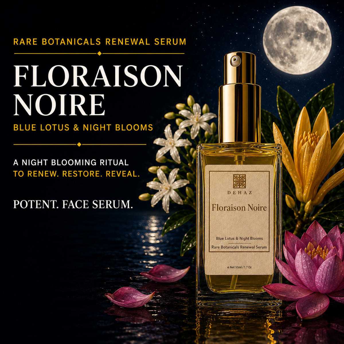 Floraison Noire — Blue Lotus Renewal Serum