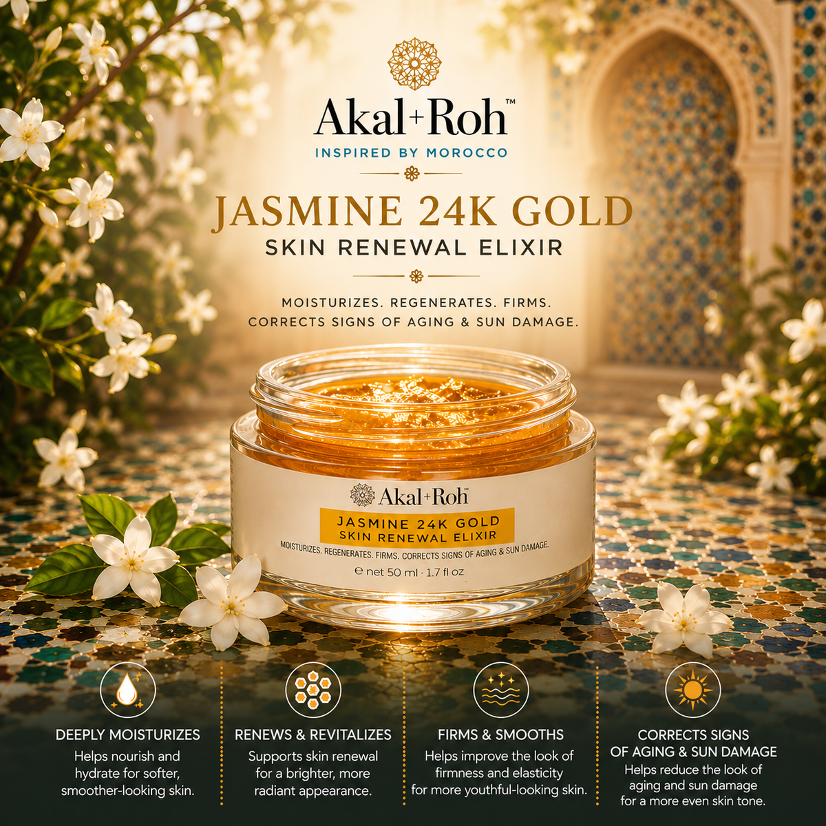 Jasmine 24K Gold Skin Renewal Elixir