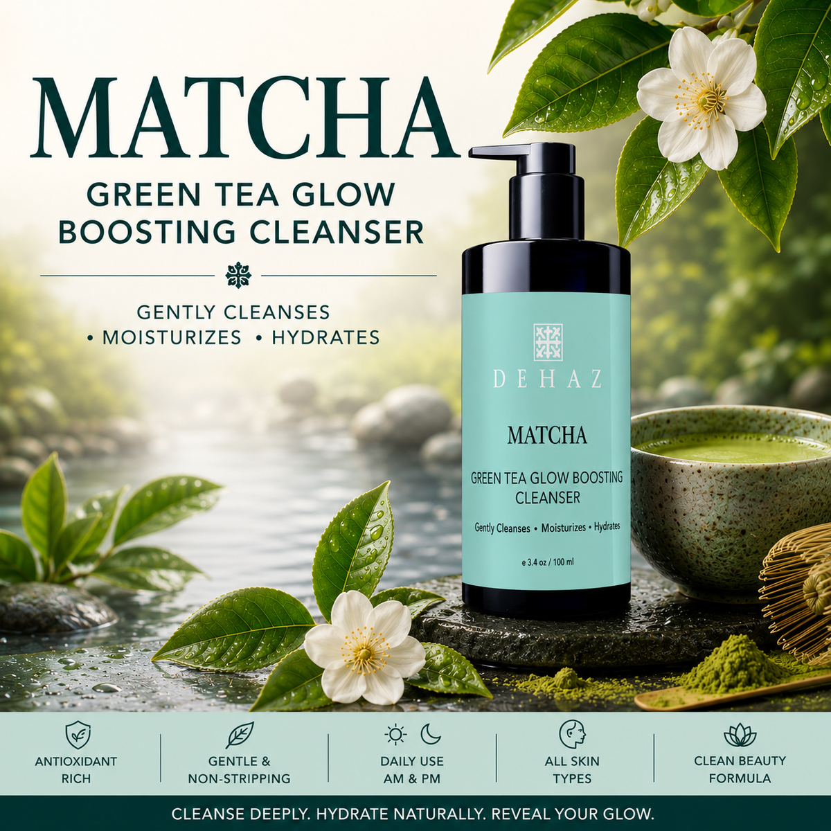 Matcha Green Tea Glow Boosting Cleanser