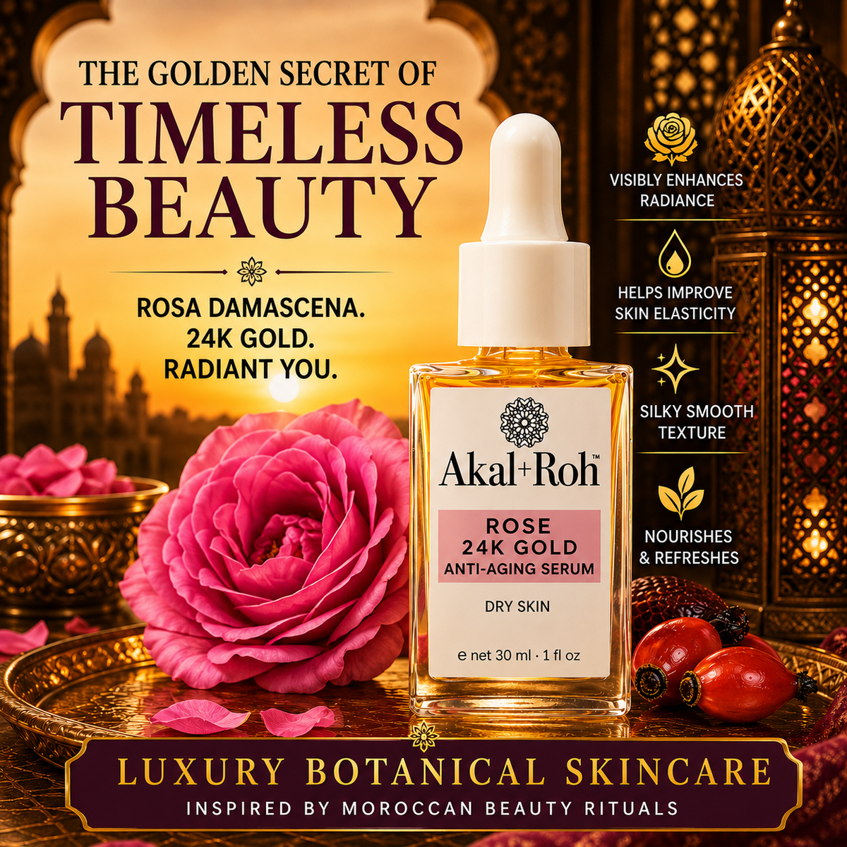 Rose 24K Gold Anti-Aging Serum