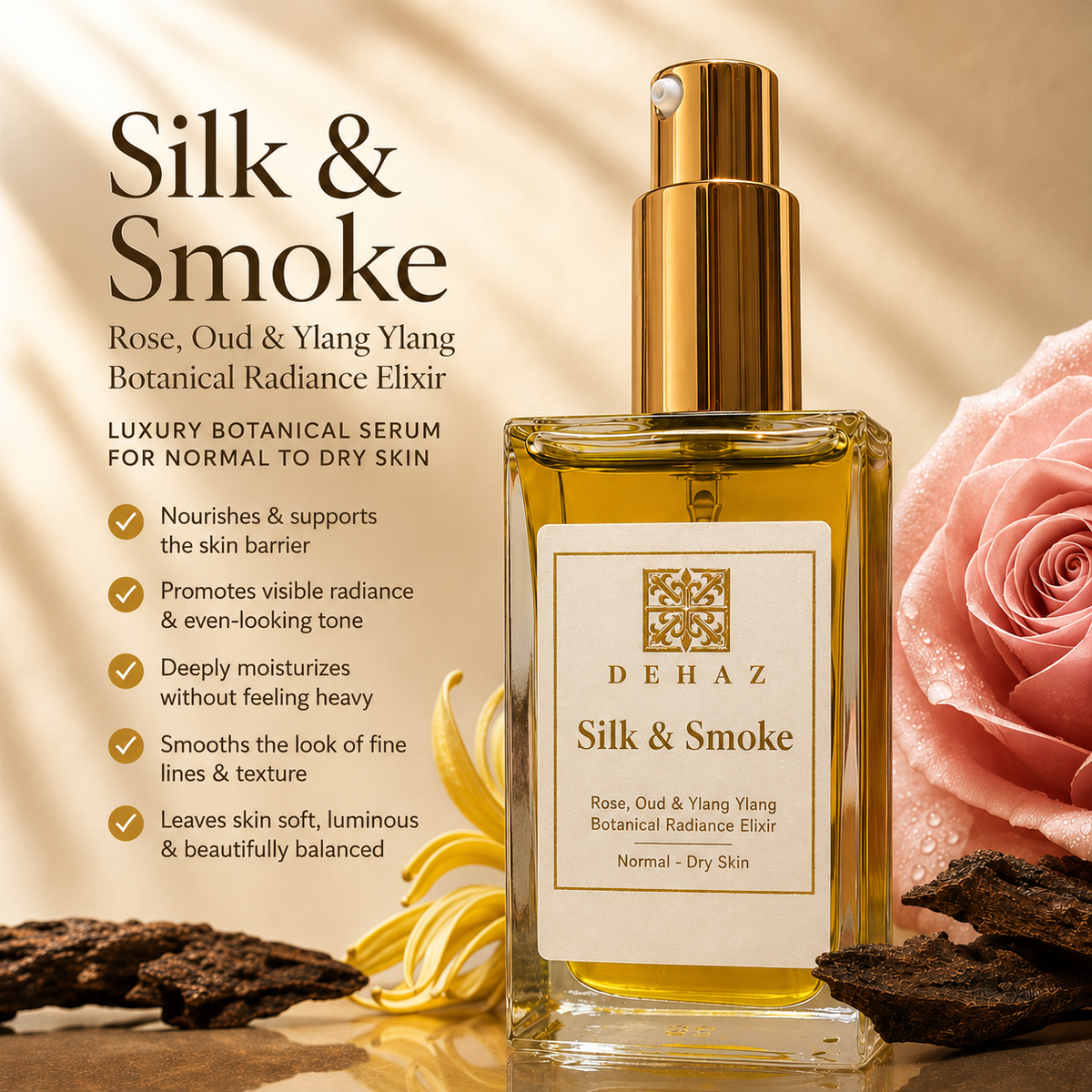 Silk & Smoke — Rose Oud & Ylang Ylang Serum