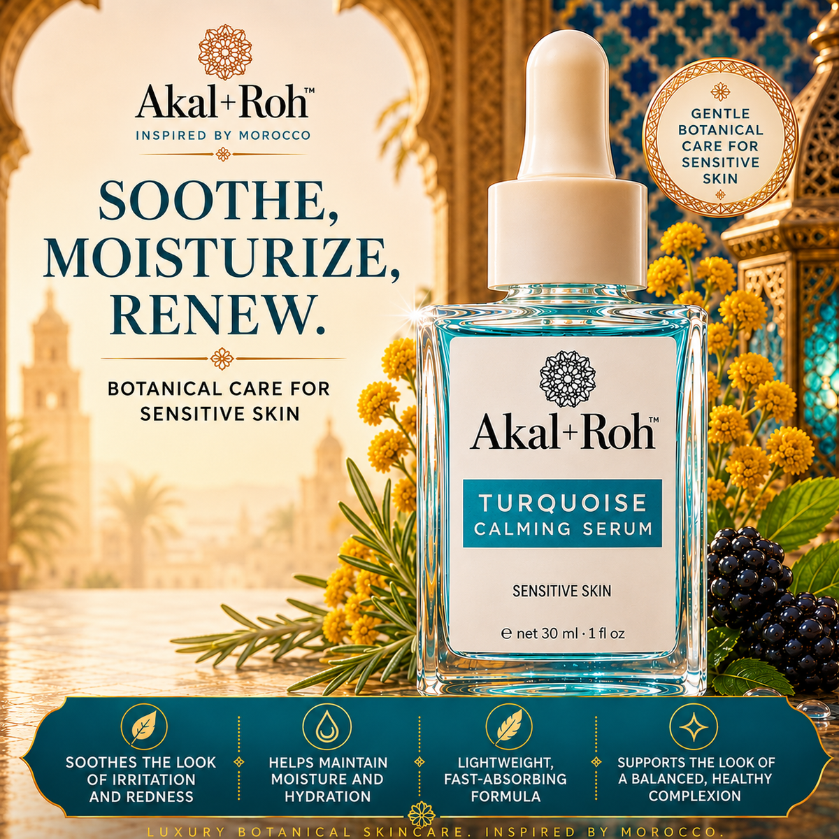 Turquoise Botanical Serum